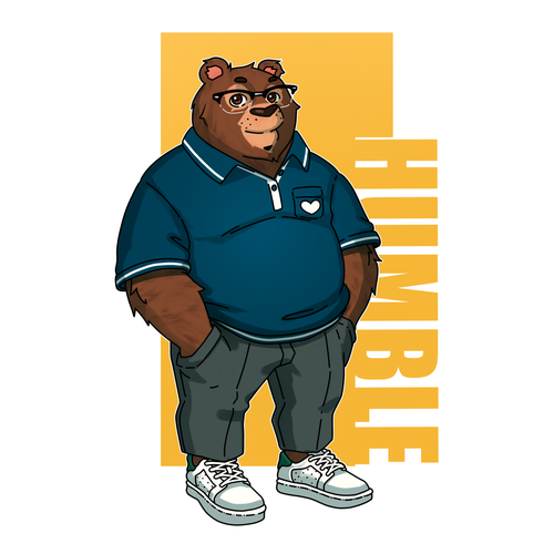 Yeah I know, another Bear design. But Let's make this one is special with Love. Diseño de Little George