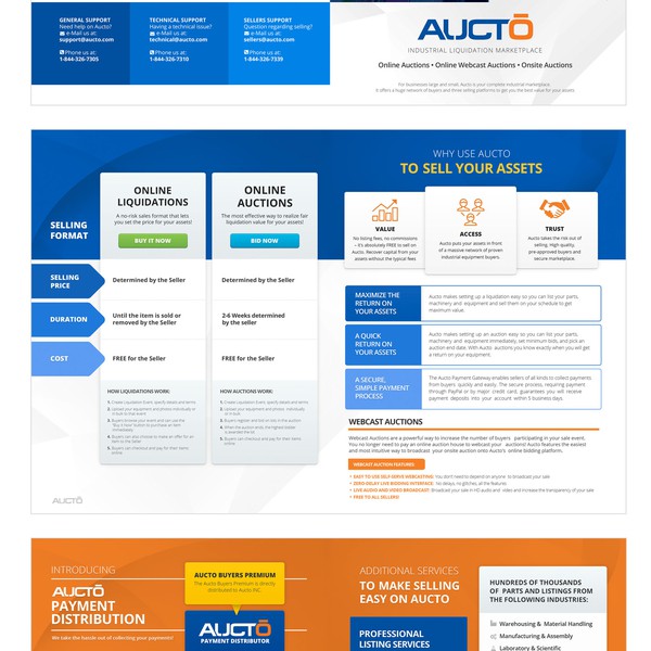 Design by Mary_pile titled "Brochure for AUCTO"