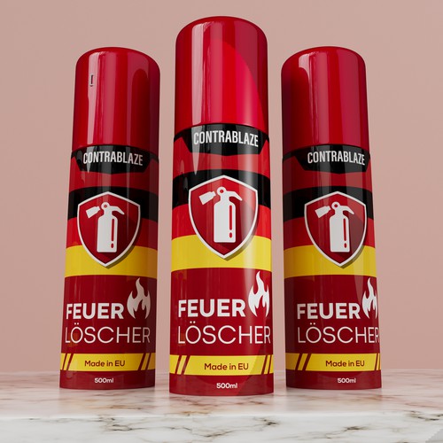 Fire Extinguisher Spray Design Design by Moo_Station