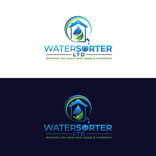 Design a catchy logo somehow detailing home rain water tank benefits. Design by prozper