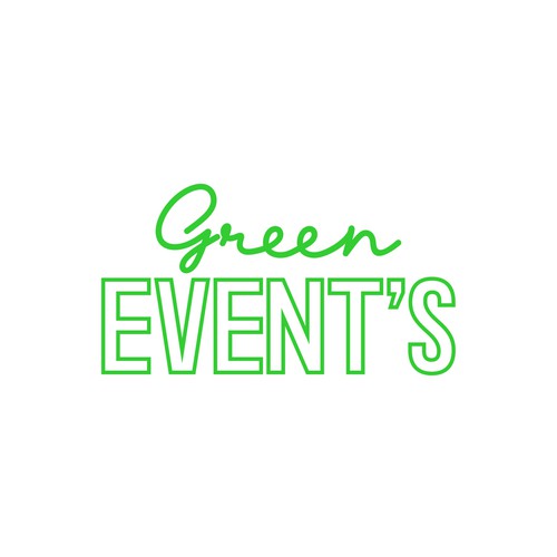 GREEN EVENT'S need his logo Diseño de DevDevit   ★ ★ ★ ★ ★