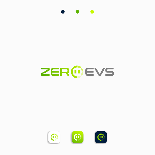 Logo for the emerging electic vehicle charger market, with a subtle emphasis on net zero Design by REIFIDE