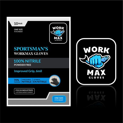 WORKMAX GLOVE AND PACKAGING DESIGN Design by Isnan_ageng