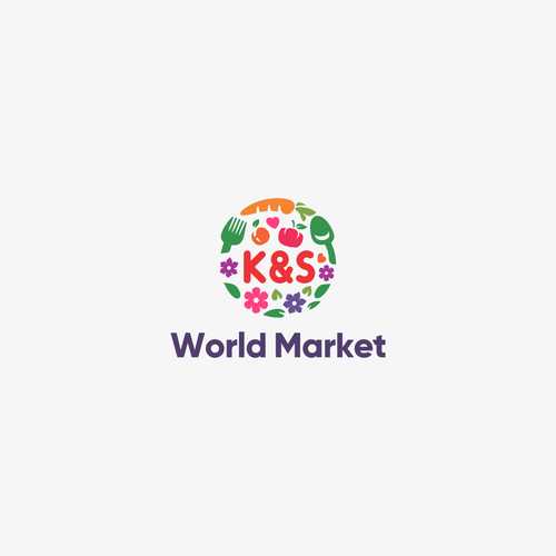 International Market Logo Design by Rumah Lebah