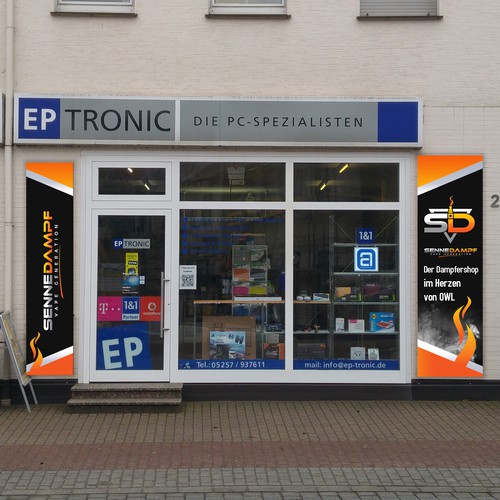 Proposta di design per un contest della categoria Insegna realizzata da Dmytro Shelko