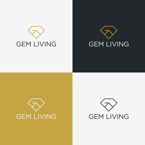 Geometrical, minimalist, modern brand design for Gem Living Design by bobbee_