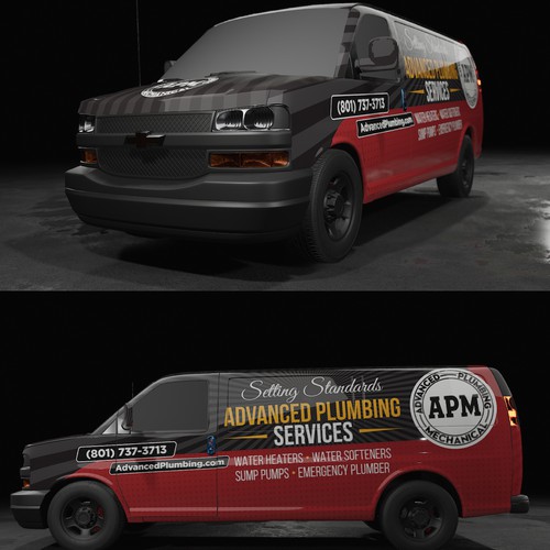 Looking for an eye catching Plumber van wrap Design by icon89GraPhicDeSign