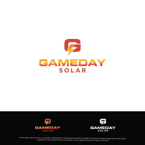 Gameday Solar logo contest Design by RITCHIE'S