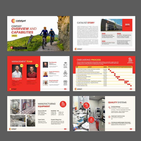 Design by Digipix Art titled "Catalyst Pro Pitch Book 2023"