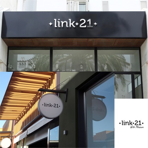 Link 21 logo en branding Design by << NENTINEN >>