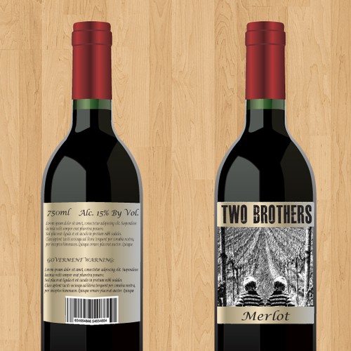 Two Brothers Winery, Two Brothers Wine, Two Brothers Wine Label