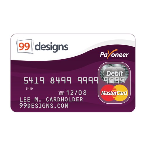 Prepaid 99designs MasterCard® (powered by Payoneer) Réalisé par Gediminas Bagdonas