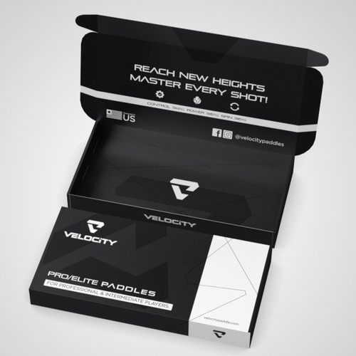 Create a box design for our pickleball paddles Design by Pice Wilf