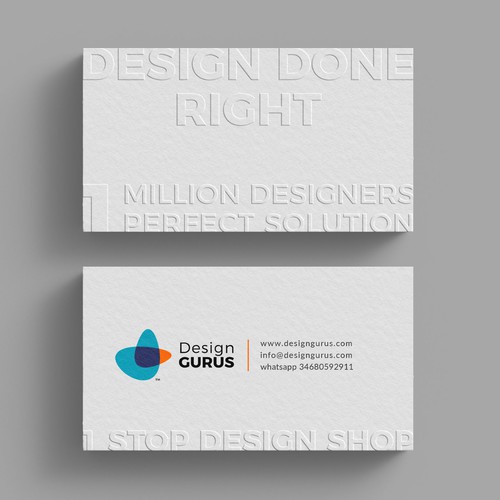 Business Card for DesignGurus.com Design réalisé par IK_Designs