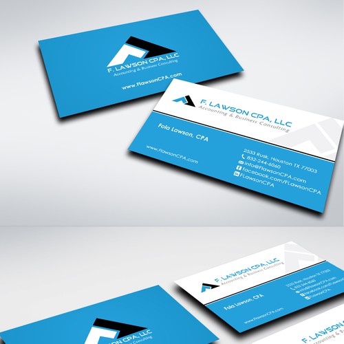 Create the next stationery for F. Lawson CPA, LLC Design by conceptu