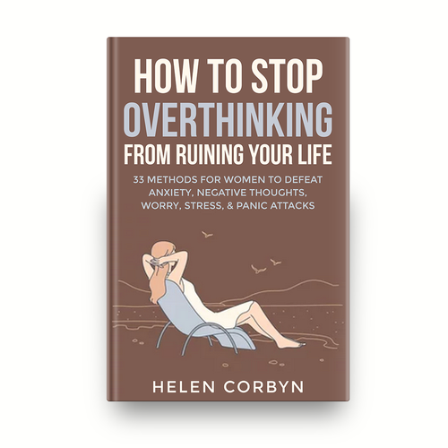 Book cover about overthinking that will appeal to women Design by romy