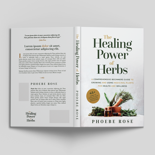 We Need a Classy, Modern, and Professional Book Cover on Medicinal Herbs Design by Tiago Pereira