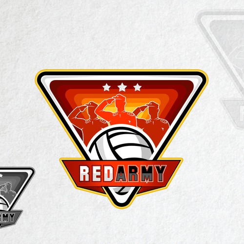 Create a cool, intense, captivating and intimidating logo for a Sports Team - RED ARMY Design by WebSky☁️