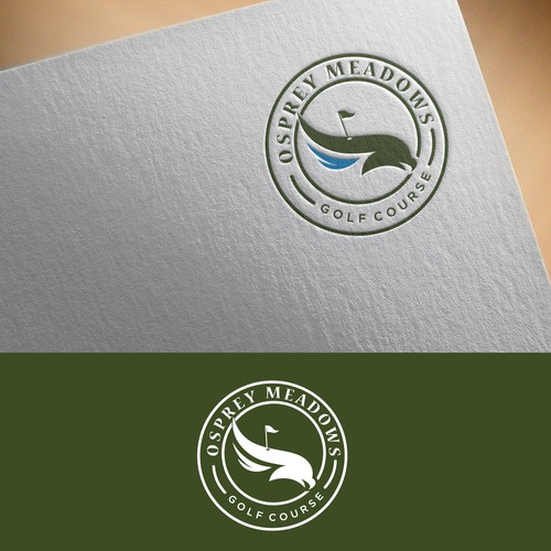 Golf Course Logo - Osprey Meadows Golf Course at Tamarack Design by ©ZHIO™️ ☑️