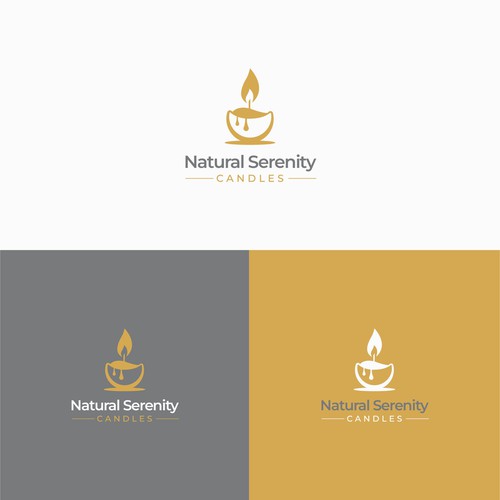 "Design a candle logo for all natural soy wax to appeal to everyone" Design by GAJNI