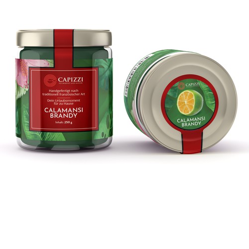 Label for exclusive fruit spreads made of tropical fruit Design by CK Graphic