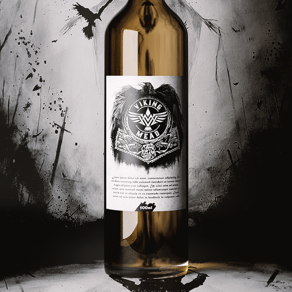 Design by VladanP. titled "Viking Mead Label design entry"
