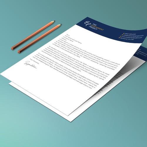 Clean, simple note design, The Endowment Project Design by prosenjit_P