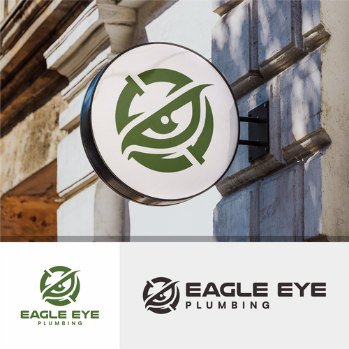 Eye catching and very marketable logo for plumbing company. The company name is Eagle Eye Plumbing Design by Ikan Tuna