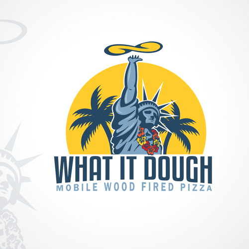 Hawaiian Wood Fired Pizza Logo Réalisé par 2MDesigns