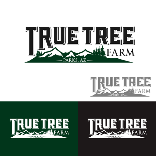 Organic logo for high elevation tree farm in Arizona. Design by Brainstorming_day