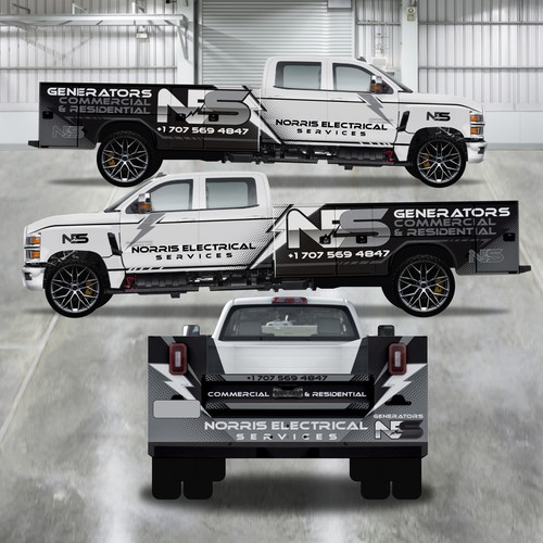 Electrical company needs a new truck wrap! Design by ✨Elis Alves✨