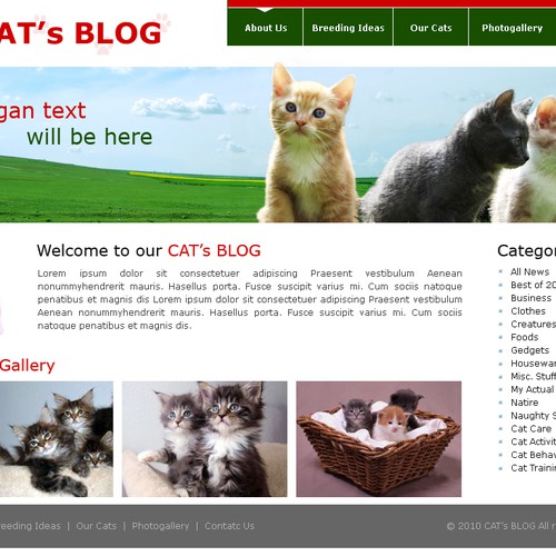 1-3 Page Website Template Design von KaizenKarma