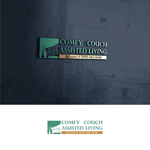 Comfy Couch Assisted Living, can you create love and warmth in a logo
