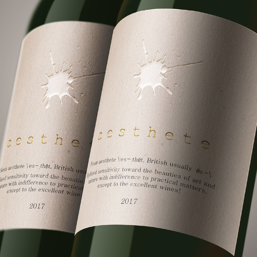 Minimalistic wine label needed Design by Mida Strasni