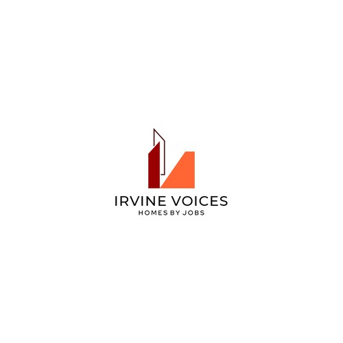 Irvine Voices - Homes for Jobs Logo Design by ian21