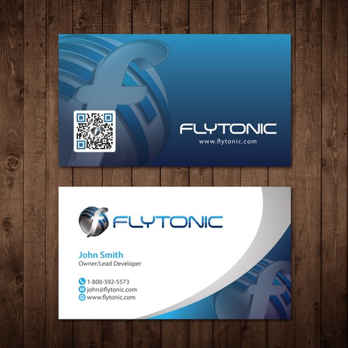 Create a stunning business card for a web development company ...