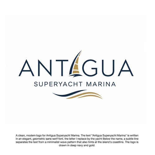 Logo for Antigua Superyacht Marina Design by Matchbox_design