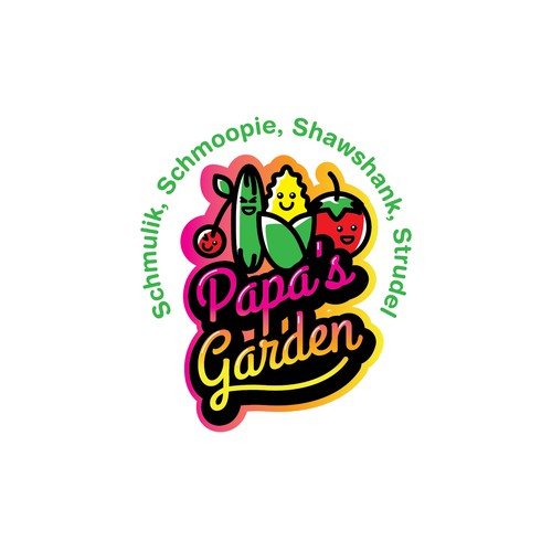 Fun garden logo for our kids to honor grandpa Design by Nadder