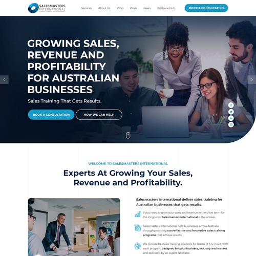 Create an engaging website for a world leading sales consulting company-ontwerp door Jasmin_A