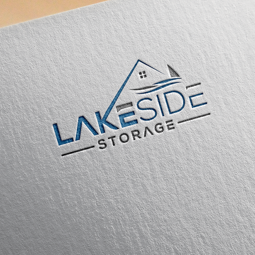 Standout logo for a self storage facility next to a lake. Targeting boats and rvs Design by design1smith