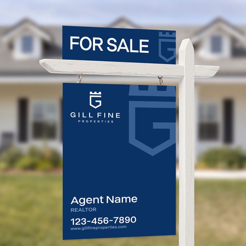 Design yard signs for up and coming luxury real estate brokerage Design by SoftSkills