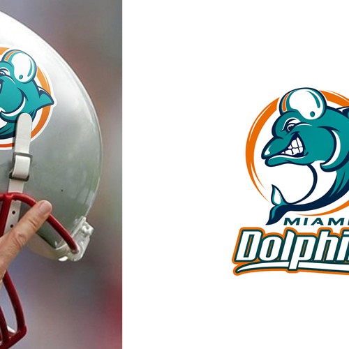 99designs community contest: Help the Miami Dolphins NFL team re-design its logo! Design réalisé par khingkhing