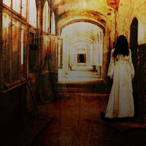 scary ghost girl hallway