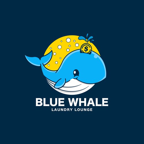 Unleash Your Creativity, Logo Design for "Blue Whale Laundry Lounge" Design by Riza S