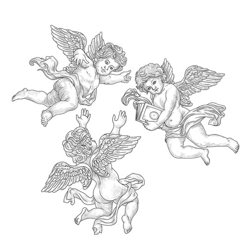 Cherubs at Play Design by Koushik_nm