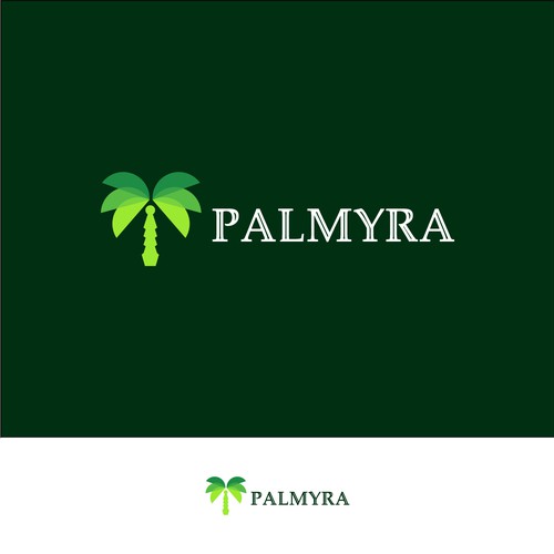 Palmyra Logo Context - Mix of History and Technology Design by Bagaspram