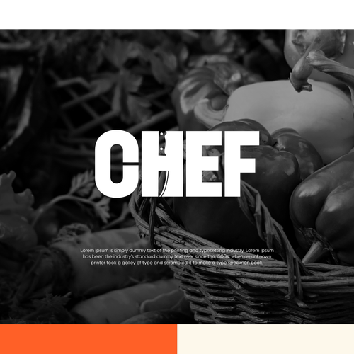 "CHEF": Food & Cooking Social Media Logo Design by ALPHA CREATION ✅