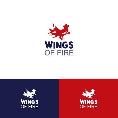 WINGS OF FIRE LOGO Design by MisterR