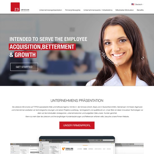 Landing page design contest entry by Atul-Arts