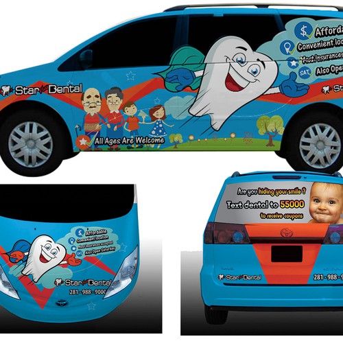  CAR wrap design for Dental office Design by Gieeboys